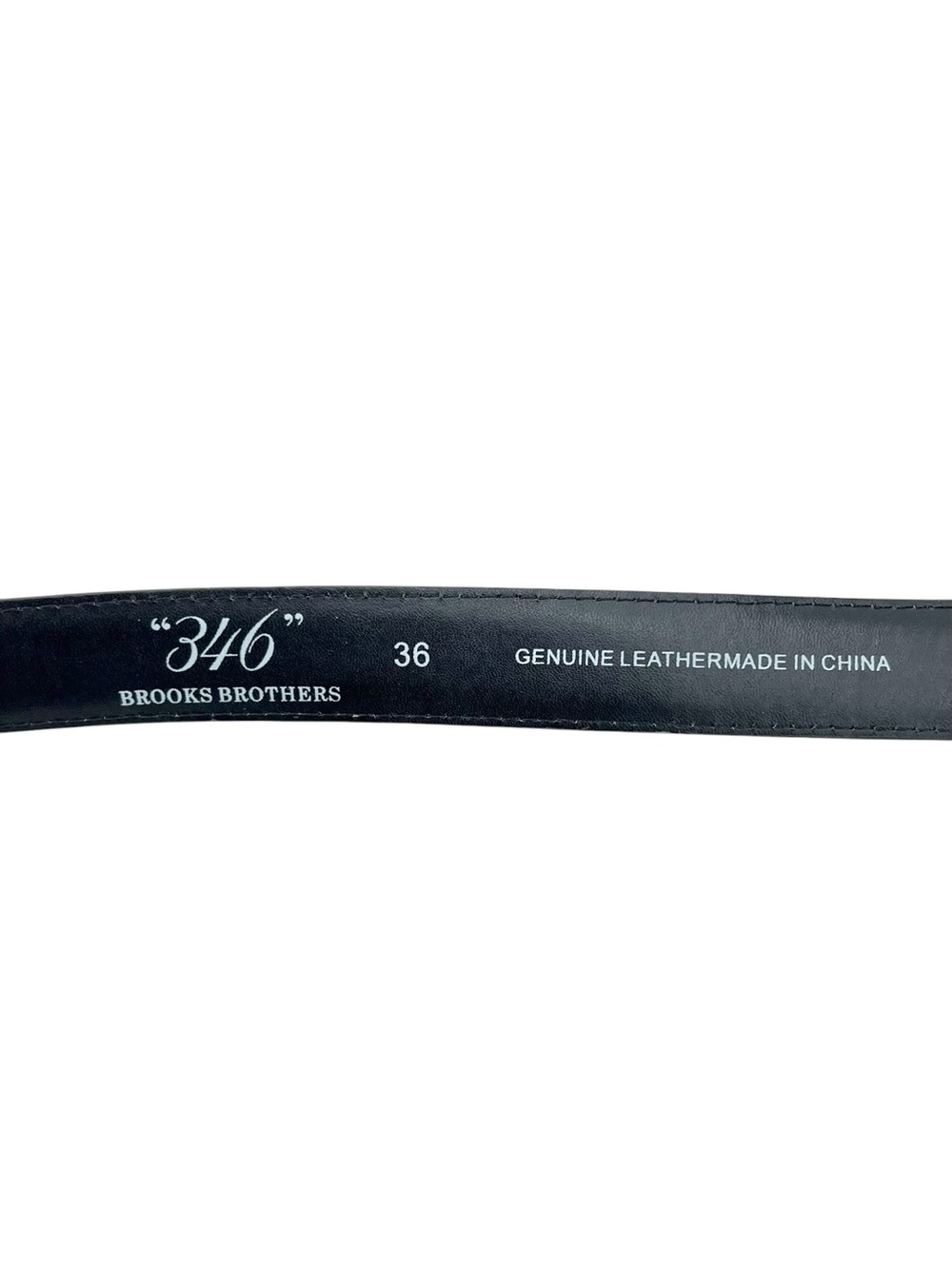 Brooks Brothers 346 Black Croc Embossed Classic Luxury Quality Leather Belt - Picture 6 of 7